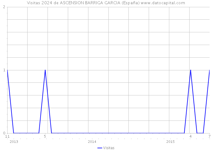 Visitas 2024 de ASCENSION BARRIGA GARCIA (España) 