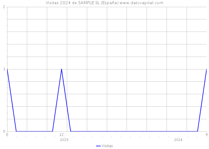 Visitas 2024 de SAMPLE SL (España) 