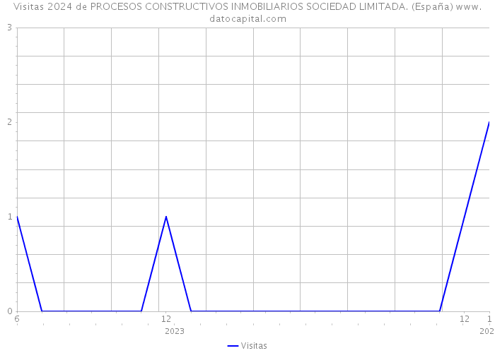 Visitas 2024 de PROCESOS CONSTRUCTIVOS INMOBILIARIOS SOCIEDAD LIMITADA. (España) 
