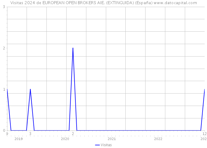 Visitas 2024 de EUROPEAN OPEN BROKERS AIE. (EXTINGUIDA) (España) 