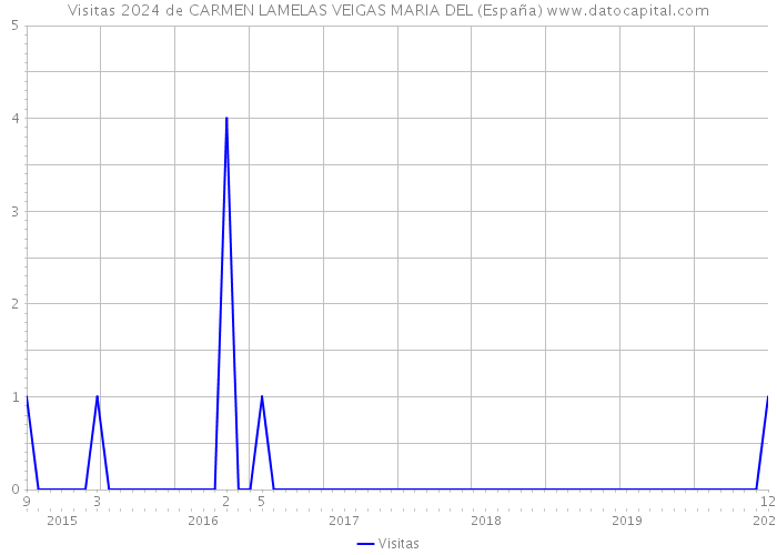 Visitas 2024 de CARMEN LAMELAS VEIGAS MARIA DEL (España) 