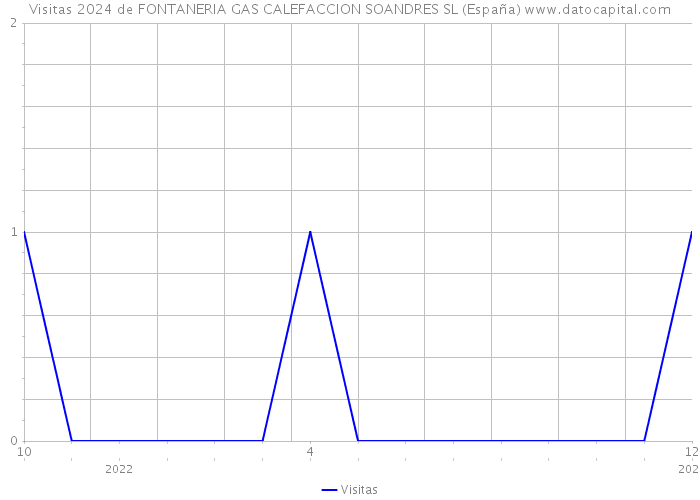 Visitas 2024 de FONTANERIA GAS CALEFACCION SOANDRES SL (España) 