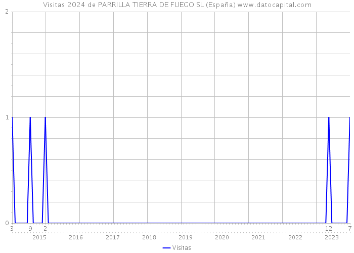Visitas 2024 de PARRILLA TIERRA DE FUEGO SL (España) 
