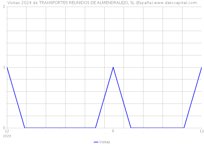 Visitas 2024 de TRANSPORTES REUNIDOS DE ALMENDRALEJO, SL (España) 