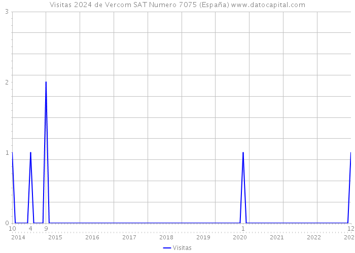 Visitas 2024 de Vercom SAT Numero 7075 (España) 