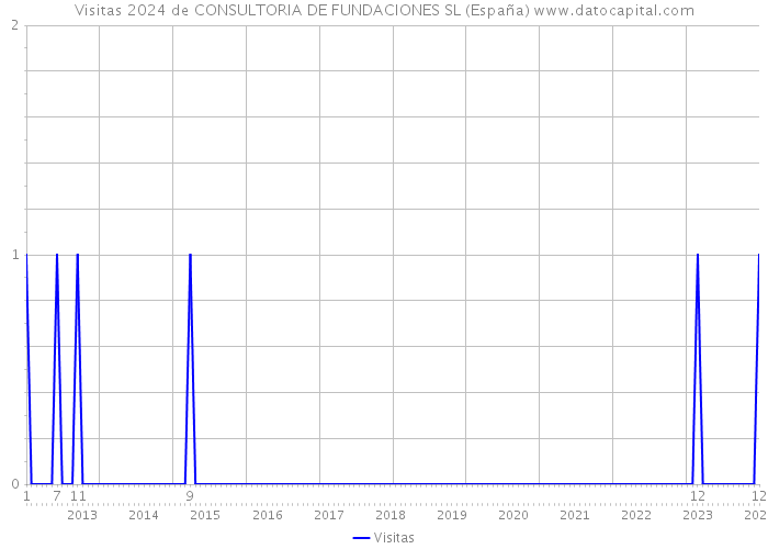 Visitas 2024 de CONSULTORIA DE FUNDACIONES SL (España) 