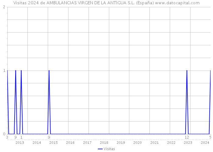 Visitas 2024 de AMBULANCIAS VIRGEN DE LA ANTIGUA S.L. (España) 