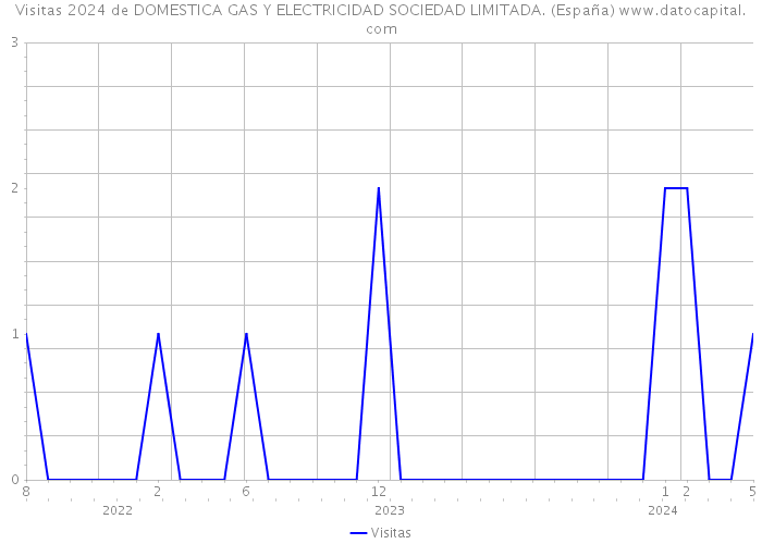 Visitas 2024 de DOMESTICA GAS Y ELECTRICIDAD SOCIEDAD LIMITADA. (España) 