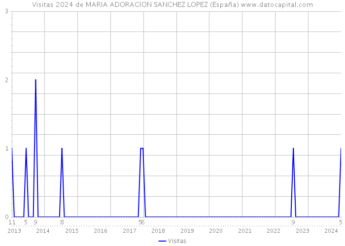 Visitas 2024 de MARIA ADORACION SANCHEZ LOPEZ (España) 