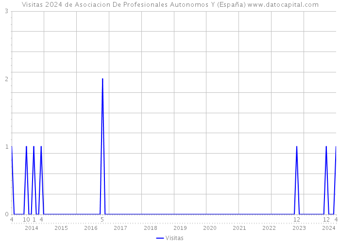 Visitas 2024 de Asociacion De Profesionales Autonomos Y (España) 