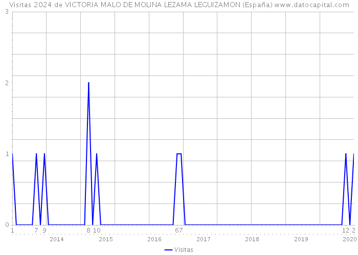 Visitas 2024 de VICTORIA MALO DE MOLINA LEZAMA LEGUIZAMON (España) 