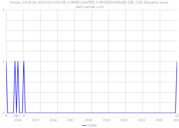 Visitas 2024 de ASOCIACION DE COMERCIANTES Y PROFESIONALES DEL CAS (España) 