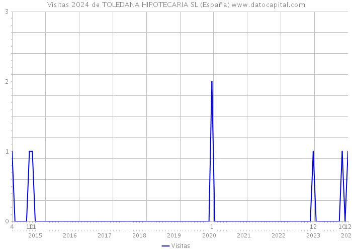 Visitas 2024 de TOLEDANA HIPOTECARIA SL (España) 