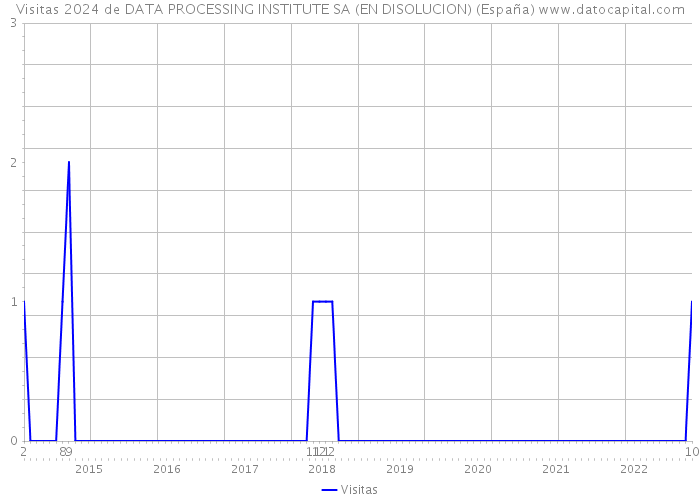 Visitas 2024 de DATA PROCESSING INSTITUTE SA (EN DISOLUCION) (España) 