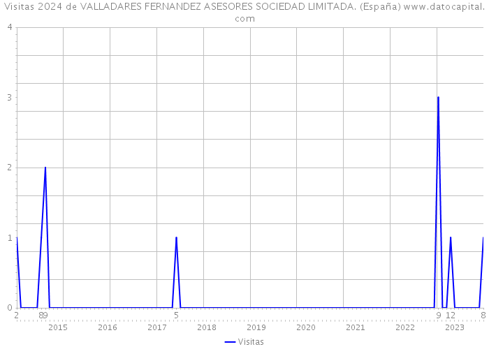 Visitas 2024 de VALLADARES FERNANDEZ ASESORES SOCIEDAD LIMITADA. (España) 