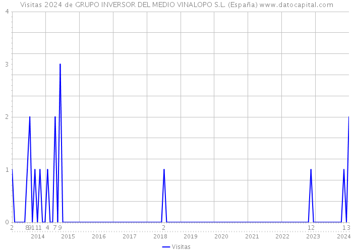Visitas 2024 de GRUPO INVERSOR DEL MEDIO VINALOPO S.L. (España) 