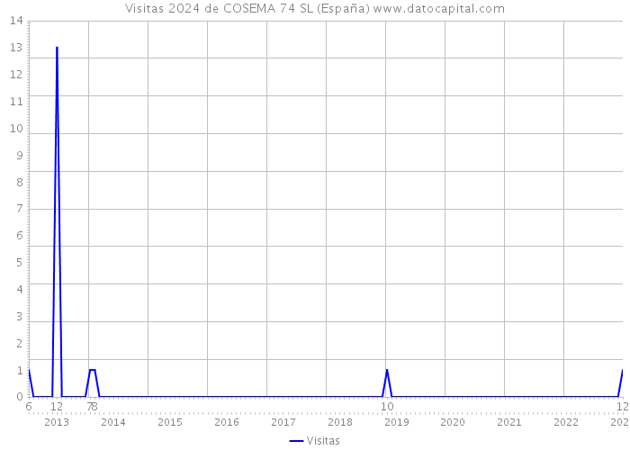 Visitas 2024 de COSEMA 74 SL (España) 