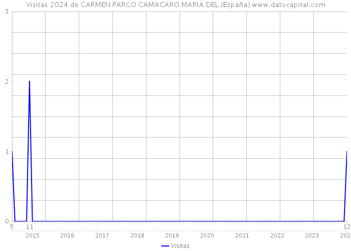 Visitas 2024 de CARMEN PARCO CAMACARO MARIA DEL (España) 