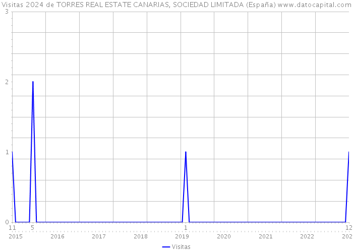 Visitas 2024 de TORRES REAL ESTATE CANARIAS, SOCIEDAD LIMITADA (España) 