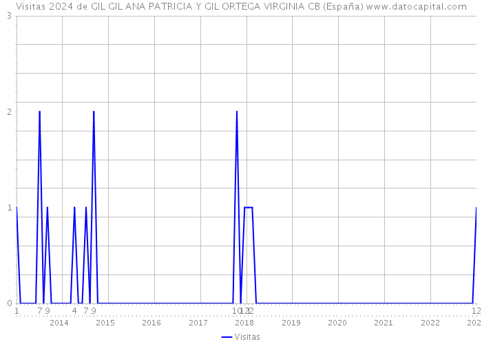 Visitas 2024 de GIL GIL ANA PATRICIA Y GIL ORTEGA VIRGINIA CB (España) 