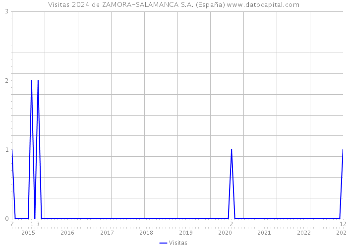 Visitas 2024 de ZAMORA-SALAMANCA S.A. (España) 
