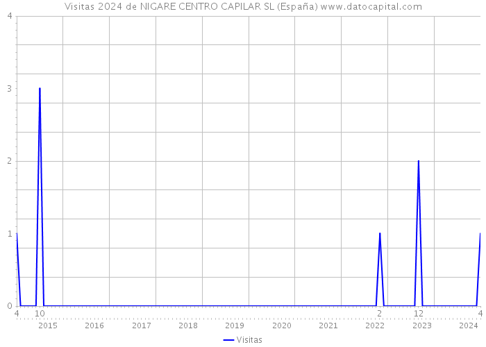 Visitas 2024 de NIGARE CENTRO CAPILAR SL (España) 