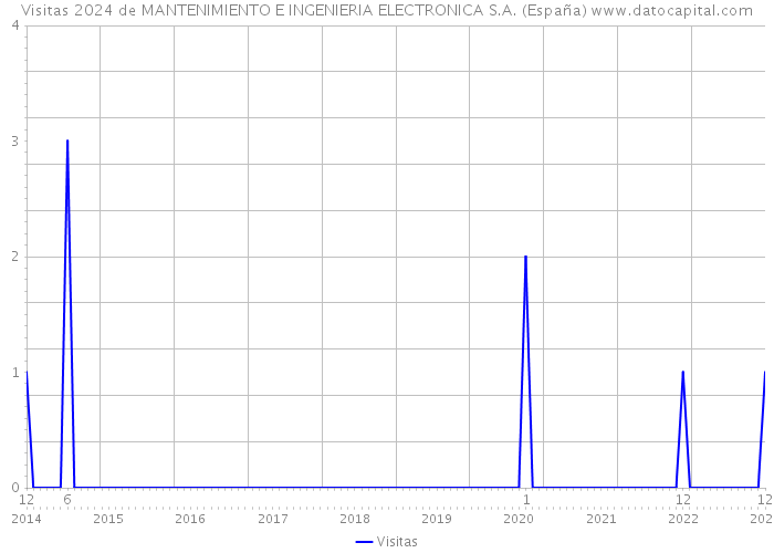 Visitas 2024 de MANTENIMIENTO E INGENIERIA ELECTRONICA S.A. (España) 