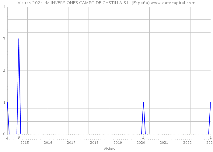 Visitas 2024 de INVERSIONES CAMPO DE CASTILLA S.L. (España) 