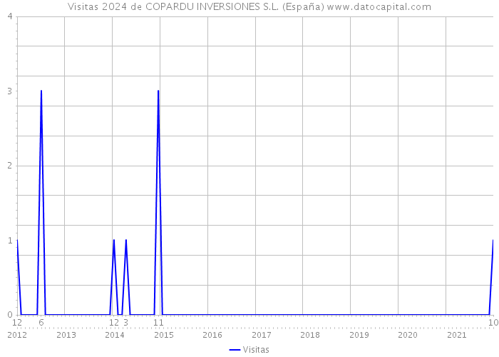 Visitas 2024 de COPARDU INVERSIONES S.L. (España) 