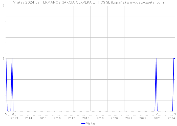 Visitas 2024 de HERMANOS GARCIA CERVERA E HIJOS SL (España) 