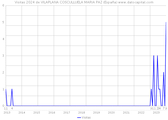 Visitas 2024 de VILAPLANA COSCULLUELA MARIA PAZ (España) 