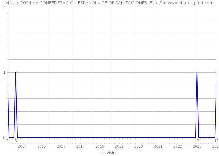 Visitas 2024 de CONFEDERACION ESPANOLA DE ORGANIZACIONES (España) 