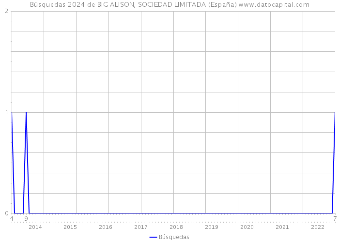 Búsquedas 2024 de BIG ALISON, SOCIEDAD LIMITADA (España) 