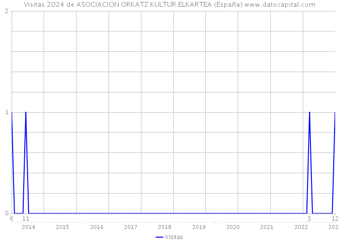 Visitas 2024 de ASOCIACION ORKATZ KULTUR ELKARTEA (España) 