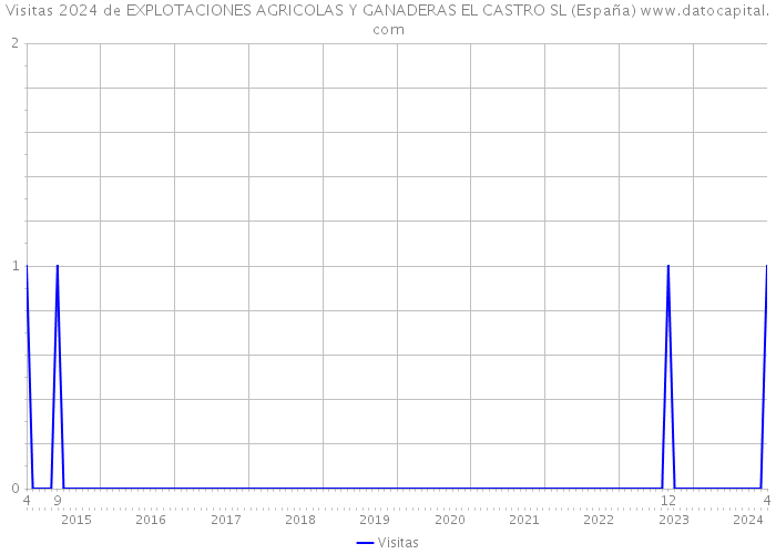 Visitas 2024 de EXPLOTACIONES AGRICOLAS Y GANADERAS EL CASTRO SL (España) 