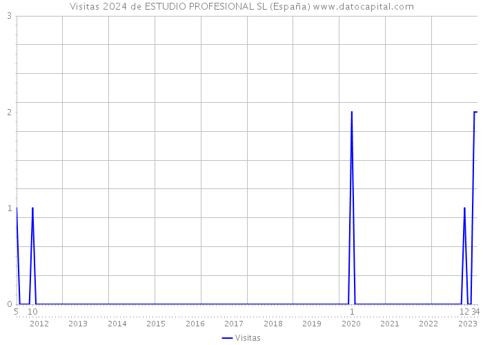 Visitas 2024 de ESTUDIO PROFESIONAL SL (España) 