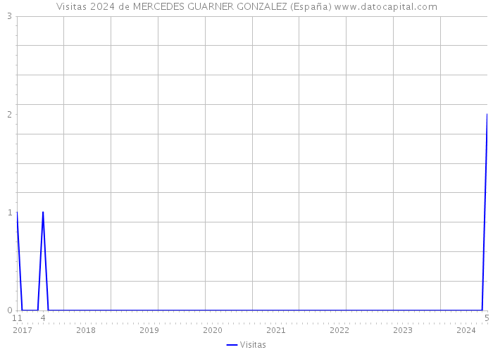 Visitas 2024 de MERCEDES GUARNER GONZALEZ (España) 