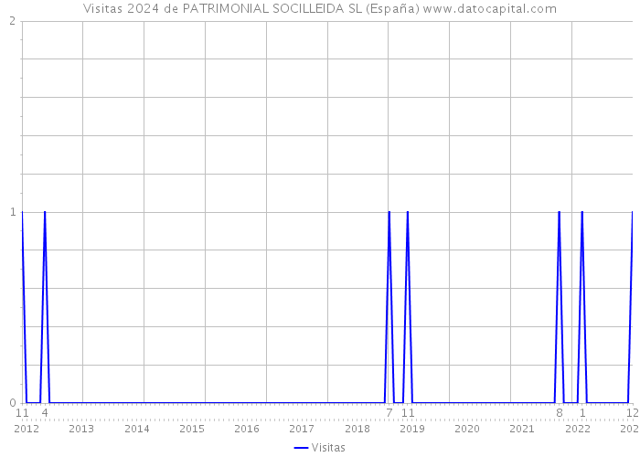 Visitas 2024 de PATRIMONIAL SOCILLEIDA SL (España) 