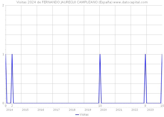 Visitas 2024 de FERNANDO JAUREGUI CAMPUZANO (España) 
