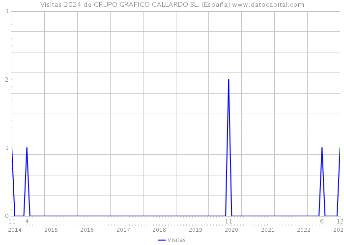 Visitas 2024 de GRUPO GRAFICO GALLARDO SL. (España) 