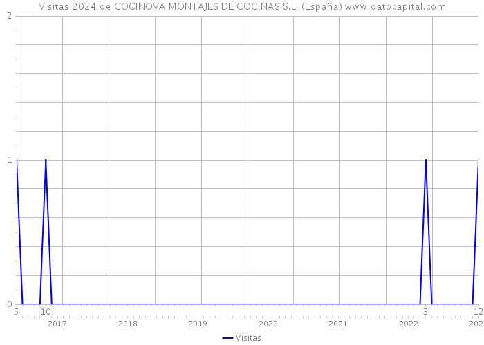 Visitas 2024 de COCINOVA MONTAJES DE COCINAS S.L. (España) 