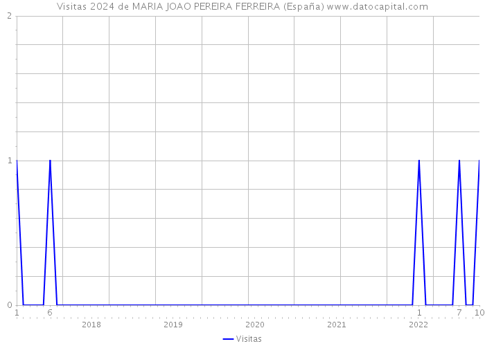 Visitas 2024 de MARIA JOAO PEREIRA FERREIRA (España) 