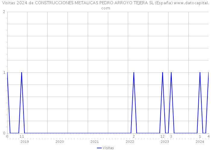Visitas 2024 de CONSTRUCCIONES METALICAS PEDRO ARROYO TEJERA SL (España) 