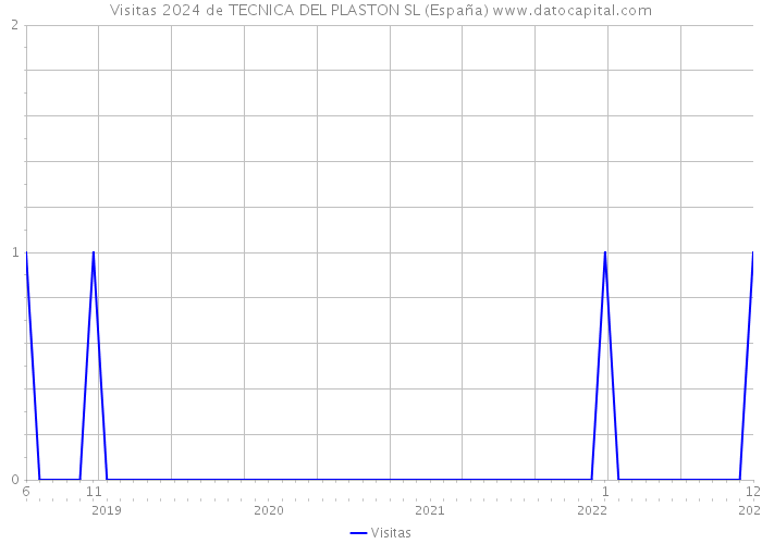 Visitas 2024 de TECNICA DEL PLASTON SL (España) 
