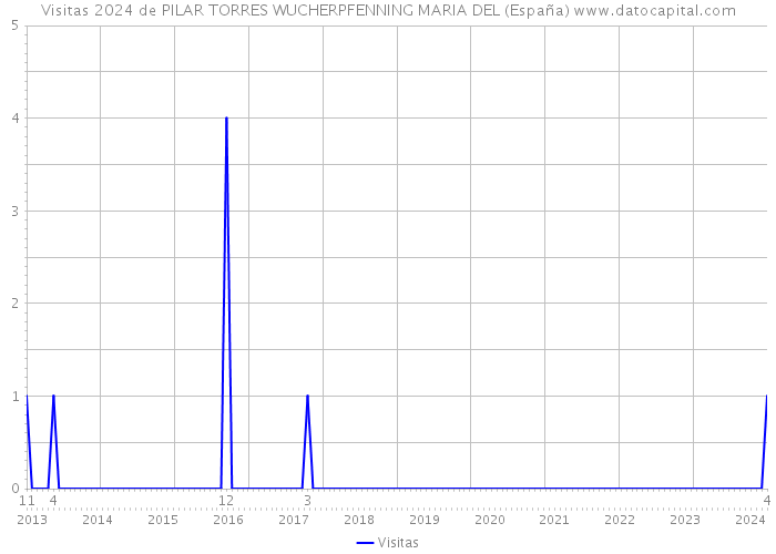 Visitas 2024 de PILAR TORRES WUCHERPFENNING MARIA DEL (España) 