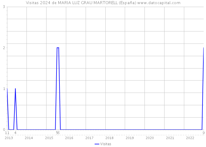 Visitas 2024 de MARIA LUZ GRAU MARTORELL (España) 