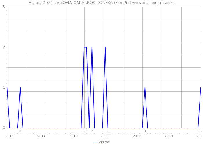 Visitas 2024 de SOFIA CAPARROS CONESA (España) 