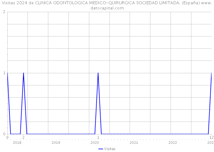 Visitas 2024 de CLINICA ODONTOLOGICA MEDICO-QUIRURGICA SOCIEDAD LIMITADA. (España) 