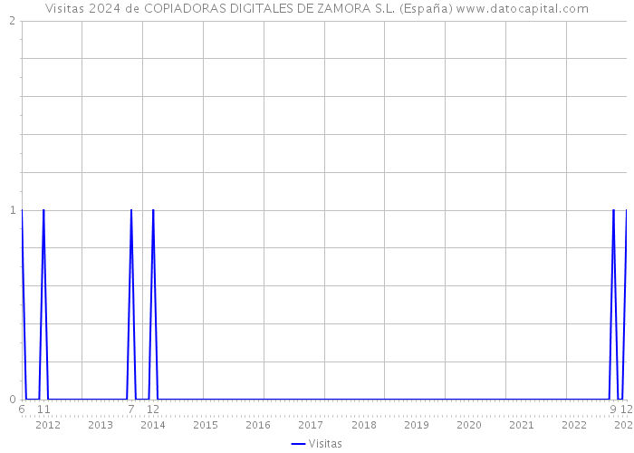 Visitas 2024 de COPIADORAS DIGITALES DE ZAMORA S.L. (España) 
