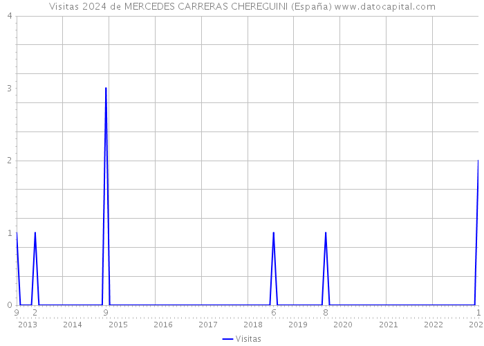 Visitas 2024 de MERCEDES CARRERAS CHEREGUINI (España) 